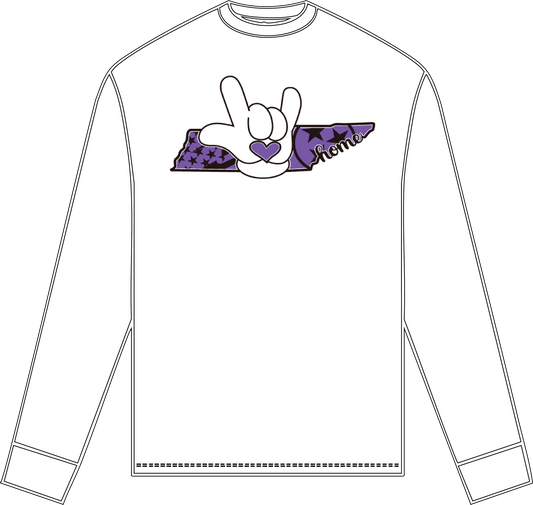 Long sleeve t-shirt  Purple ILY Tennessee